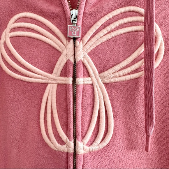 TNA Pacific Hoodie Pink with Light Pink Logo Design XX-Small - Picture 3 of 4